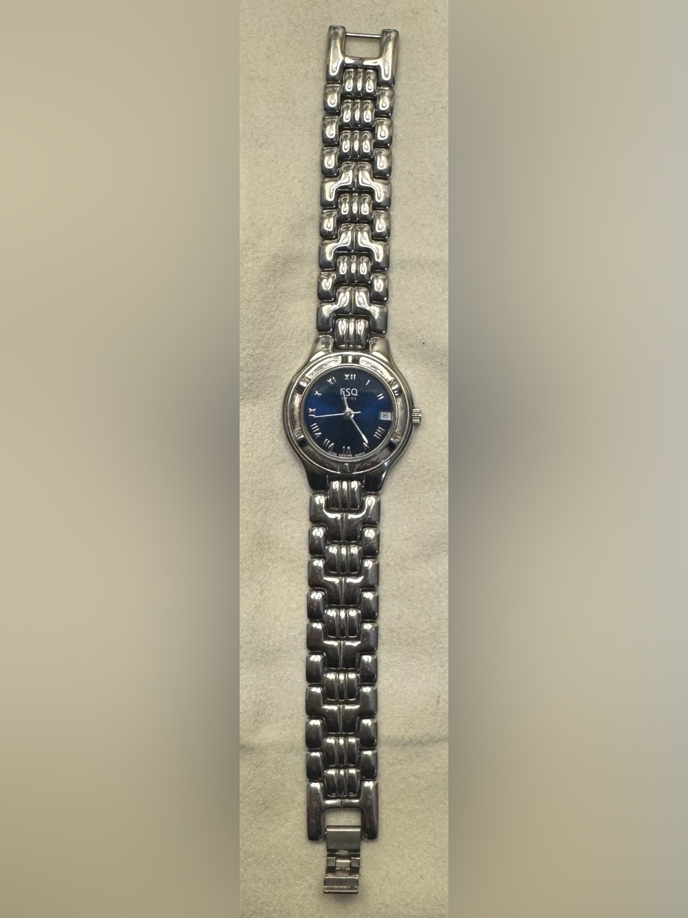 ESQ by Movado Vintage ESQ by Movado 100622 Swiss Blue Dial Stainless Steel Watch